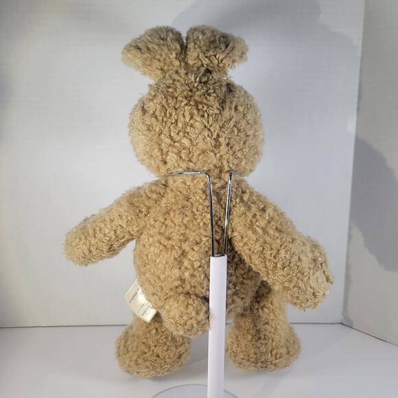 16" Bunny Rabbit Curly Tan Plush Retired 1997 Build-a-Bear Laughing Sounds - Picture 4 of 13